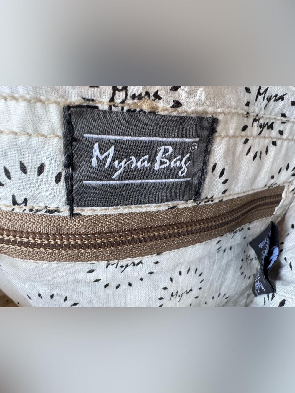 Myra Whimsical Boho Shoulder Bag Floral Tote Bag W/Leather Trim - Picture 12 of 16